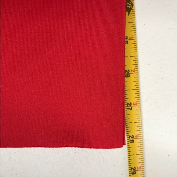 NWT Rosedress Red Scuba Open Side Cross Over Fitted Belt Dress Women Size Medium - Picture 9 of 11